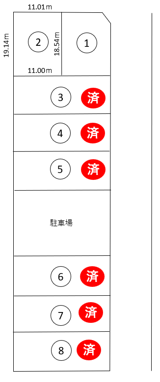 鯖江市新横江2丁目(8区画) :: 分譲土地 :: 売土地・中古住宅